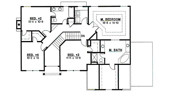 upper floor house blueprint