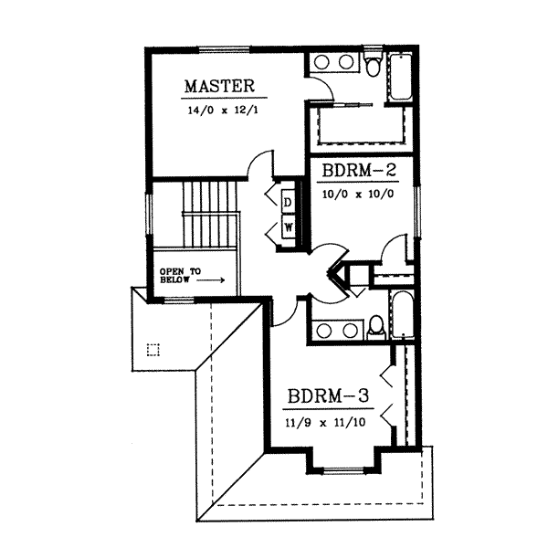 upper floor house blueprint
