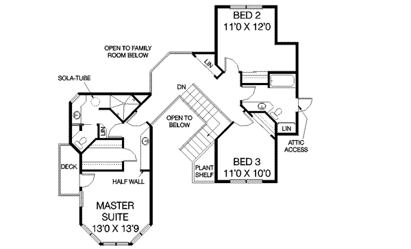 upper floor house blueprint