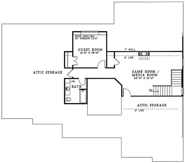upper floor house blueprint