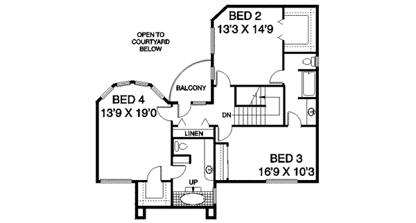 upper floor house blueprint
