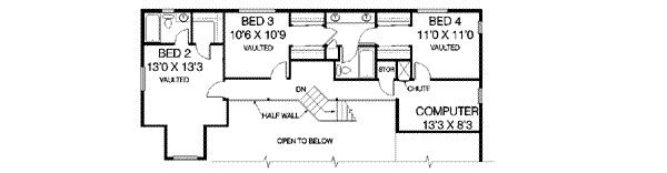 upper floor house blueprint