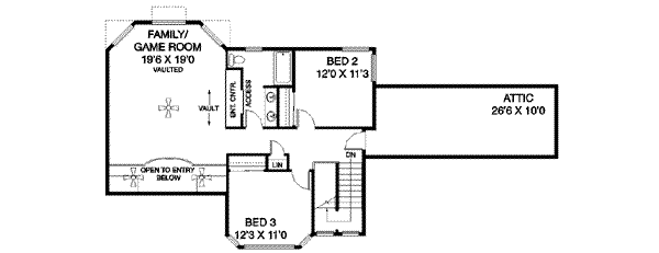 upper floor house blueprint