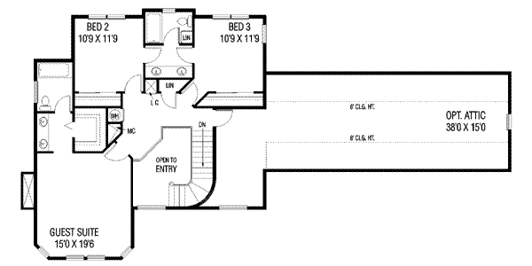 upper floor house blueprint