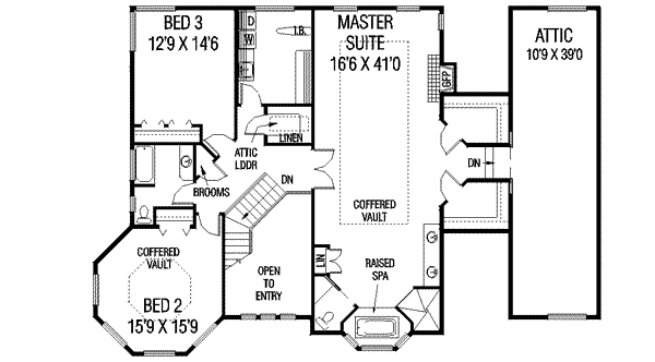 upper floor house blueprint