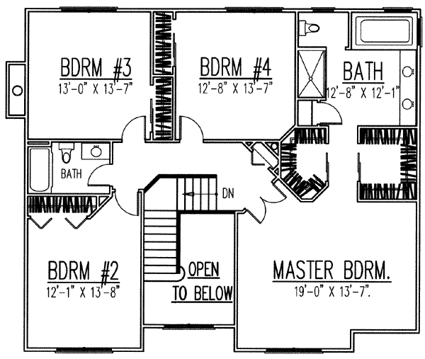 upper floor house blueprint