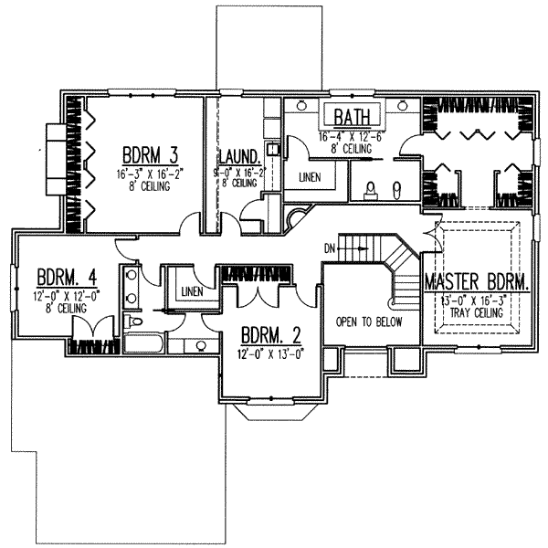 upper floor house blueprint