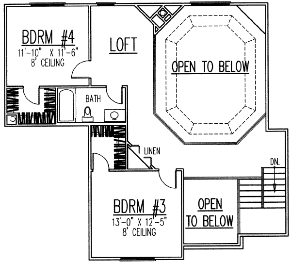 upper floor house blueprint