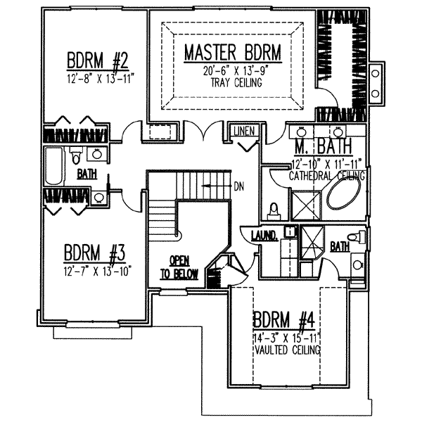upper floor house blueprint