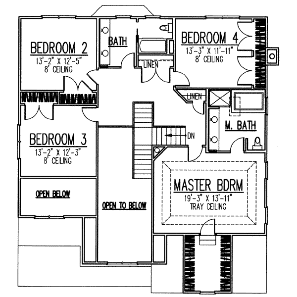 upper floor house blueprint