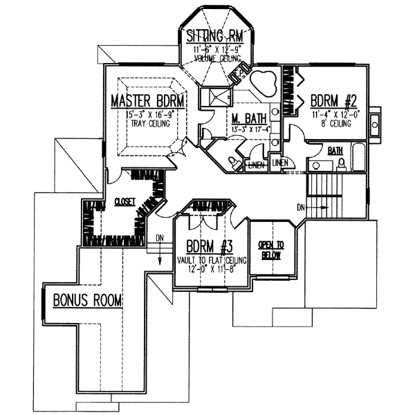 upper floor house blueprint