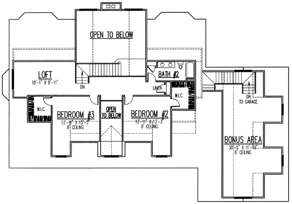 upper floor house blueprint