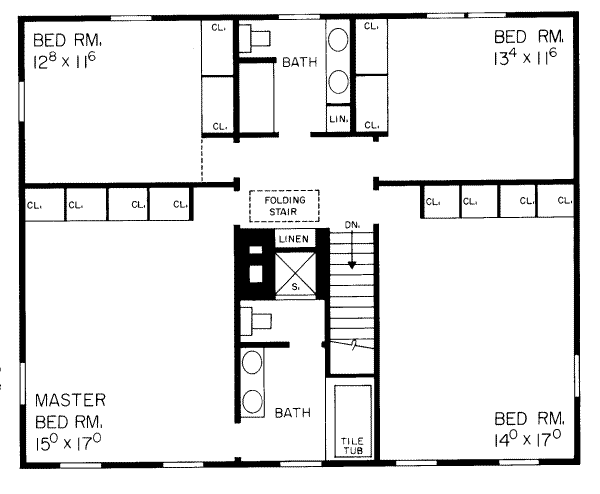 upper floor house blueprint