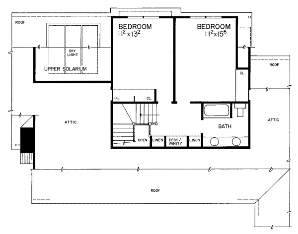 upper floor house blueprint