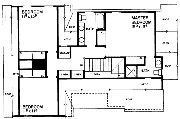upper floor house blueprint