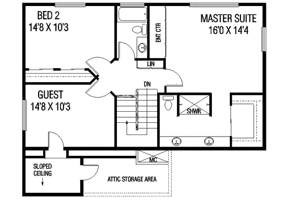 upper floor house blueprint