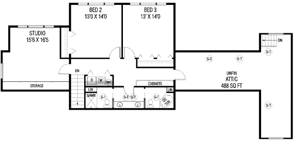 upper floor house blueprint