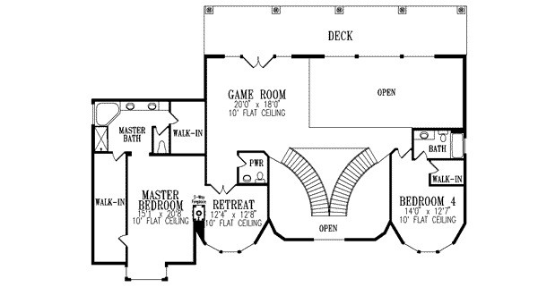 upper floor house blueprint