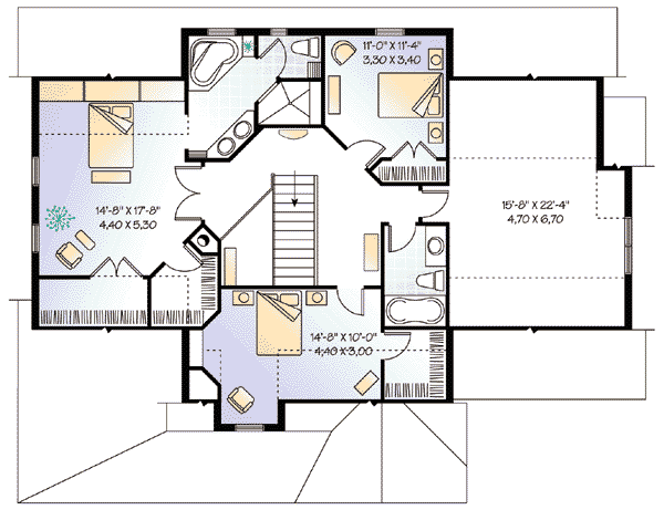 upper floor house blueprint
