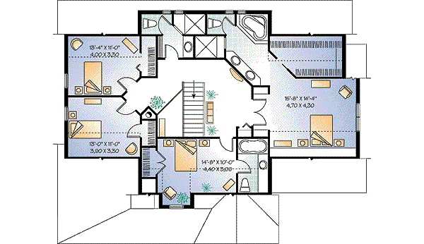 upper floor house blueprint
