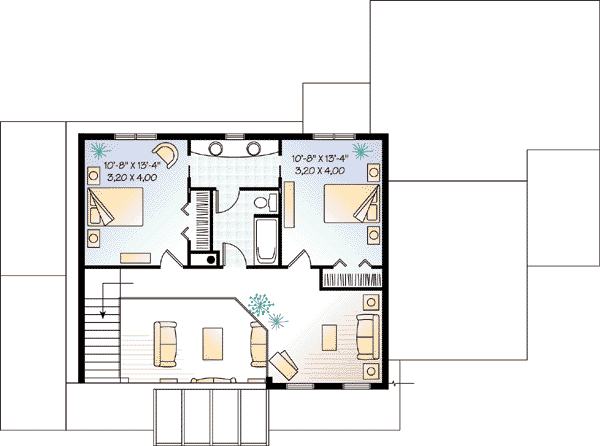 upper floor house blueprint