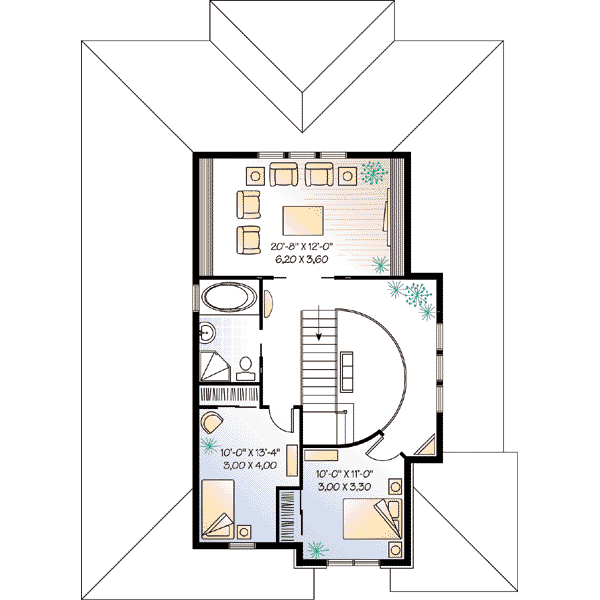upper floor house blueprint