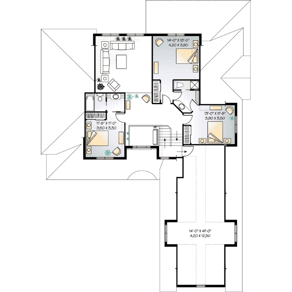 upper floor house blueprint