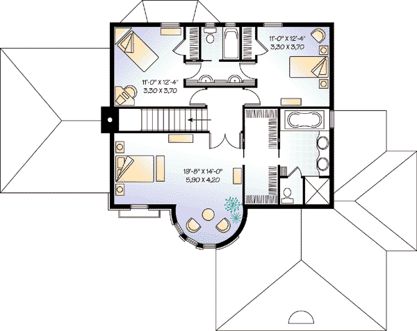upper floor house blueprint