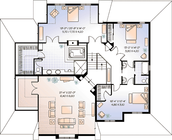 upper floor house blueprint