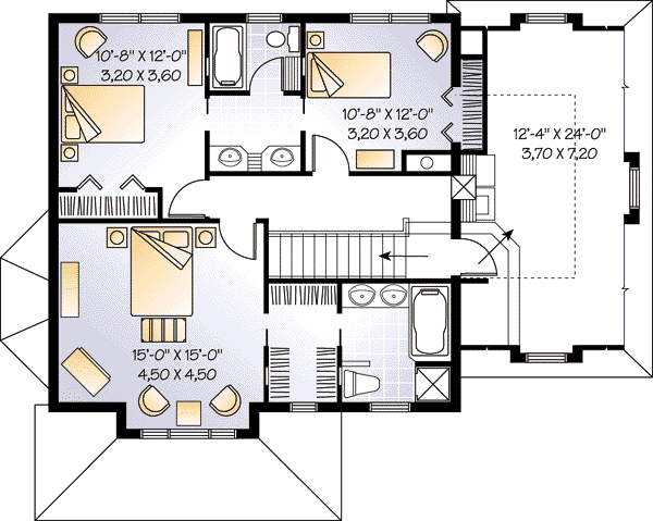 upper floor house blueprint