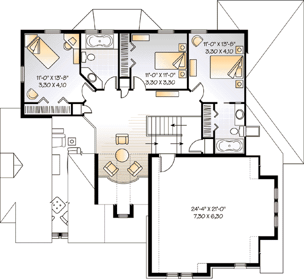 upper floor house blueprint