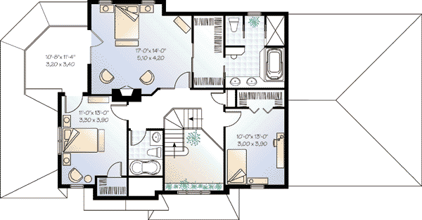 upper floor house blueprint