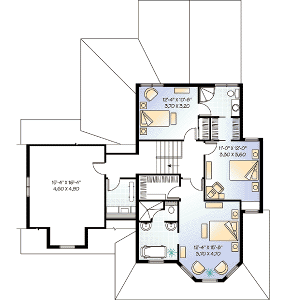 upper floor house blueprint