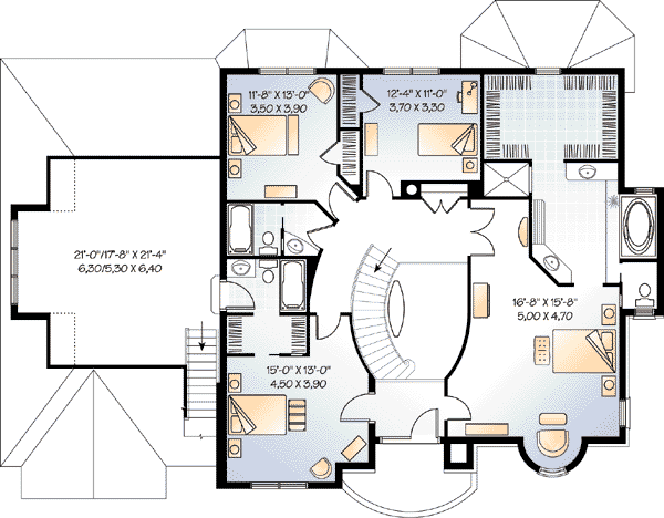 upper floor house blueprint