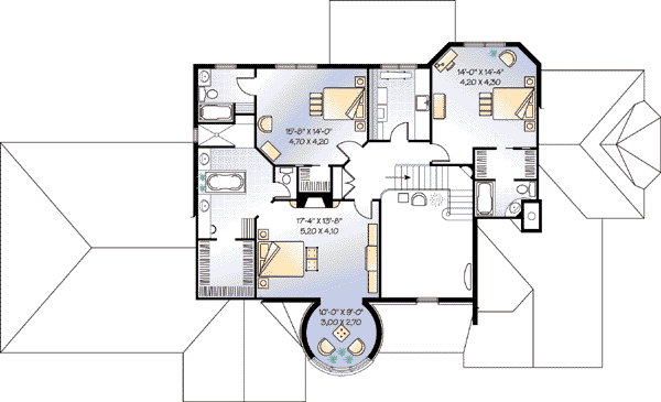 upper floor house blueprint