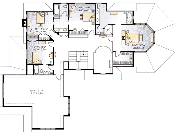 upper floor house blueprint