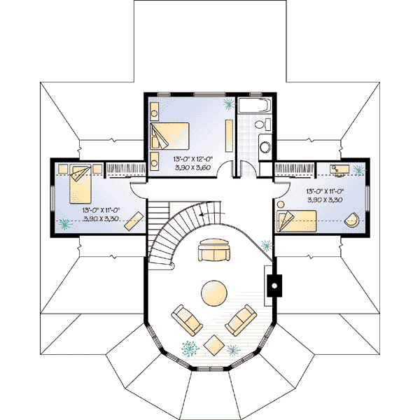 upper floor house blueprint