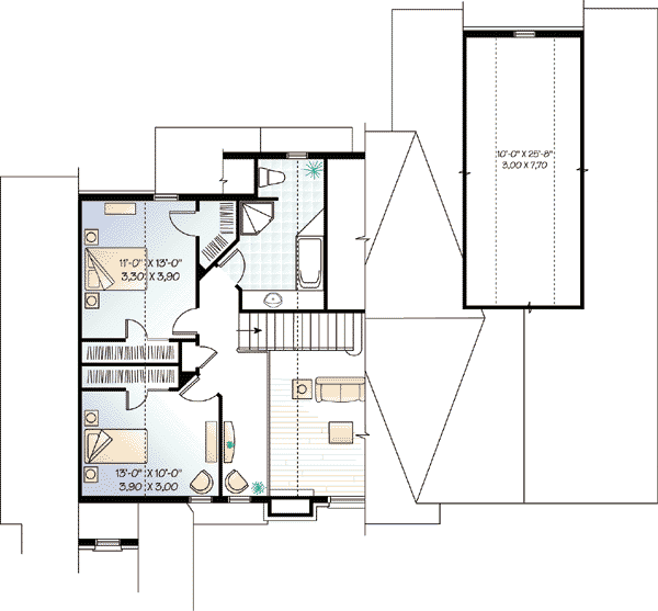 upper floor house blueprint
