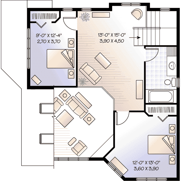upper floor house blueprint