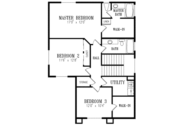 upper floor house blueprint