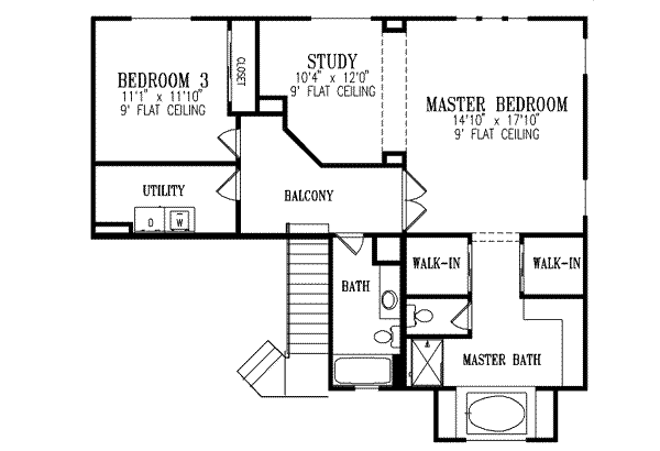upper floor house blueprint