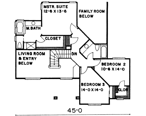 upper floor house blueprint