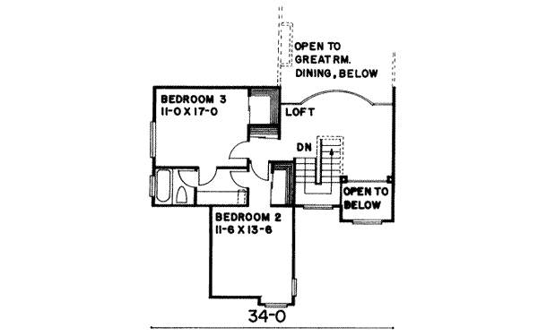 upper floor house blueprint
