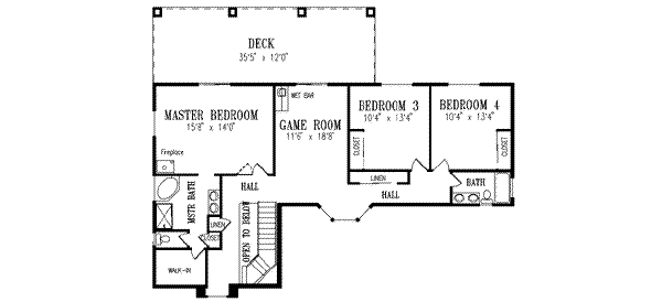 upper floor house blueprint