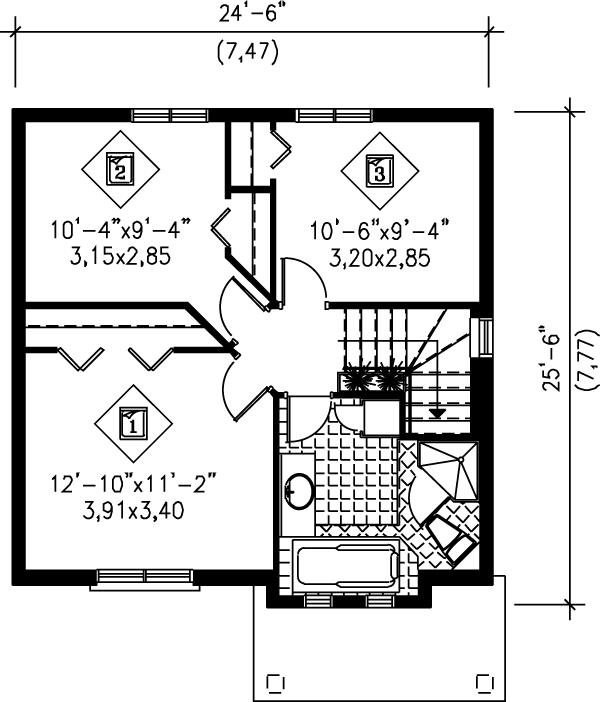 upper floor house blueprint