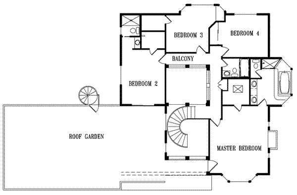 upper floor house blueprint