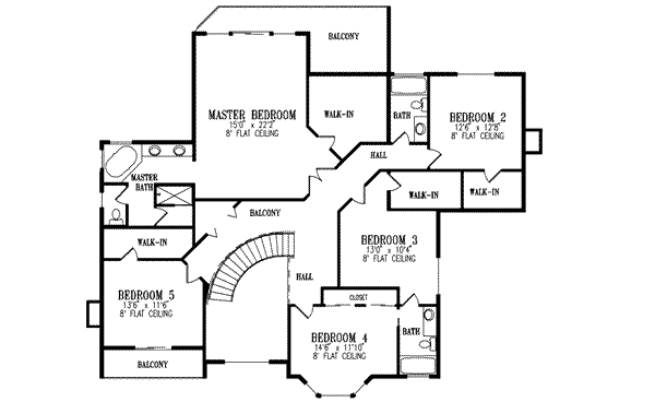upper floor house blueprint