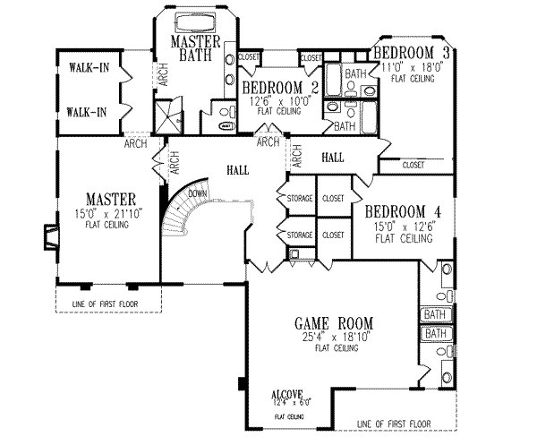 upper floor house blueprint