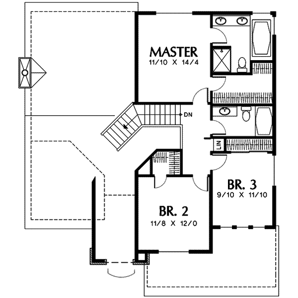 upper floor house blueprint