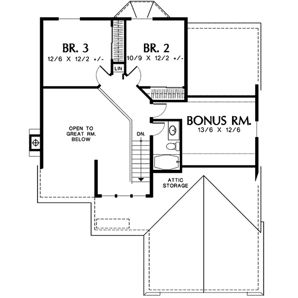 upper floor house blueprint